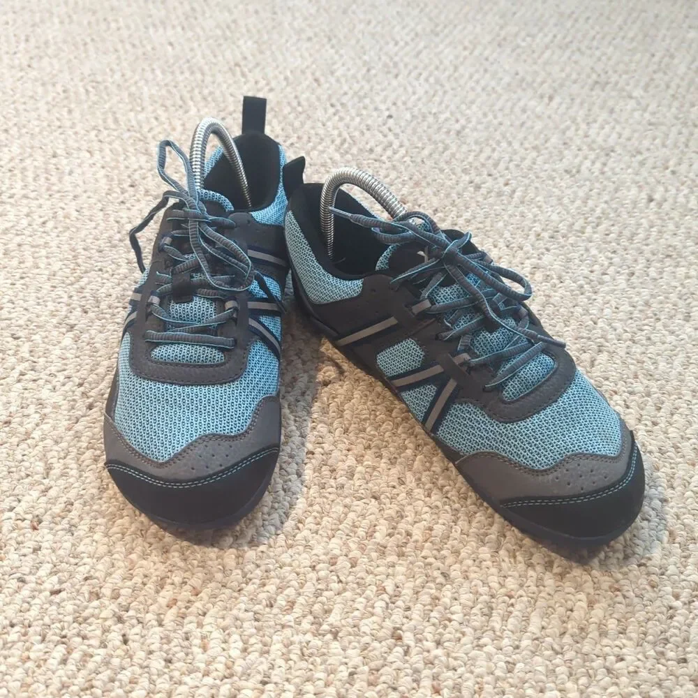 Xero Prio Lightweight Minimalist Barefoot Shoes Womens 8.5 Blue Gray Trail